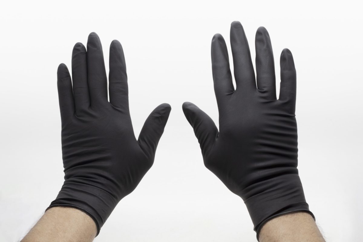 Guantes Para Tinte De Uso Rudo Latex Negro Tienda Lobo