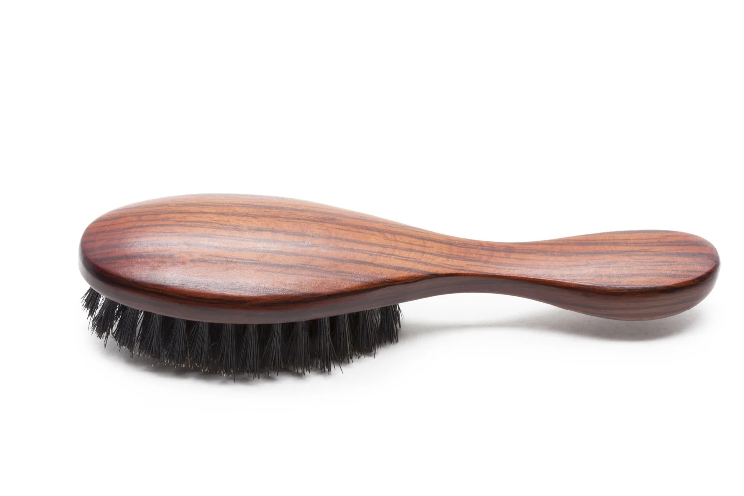 Bombshell Cepillo de pelo redondo sostenible: cepillo de madera de abedul y  mango de corcho con cerdas de jabalí, cerdas ergonómicas de jabalí para